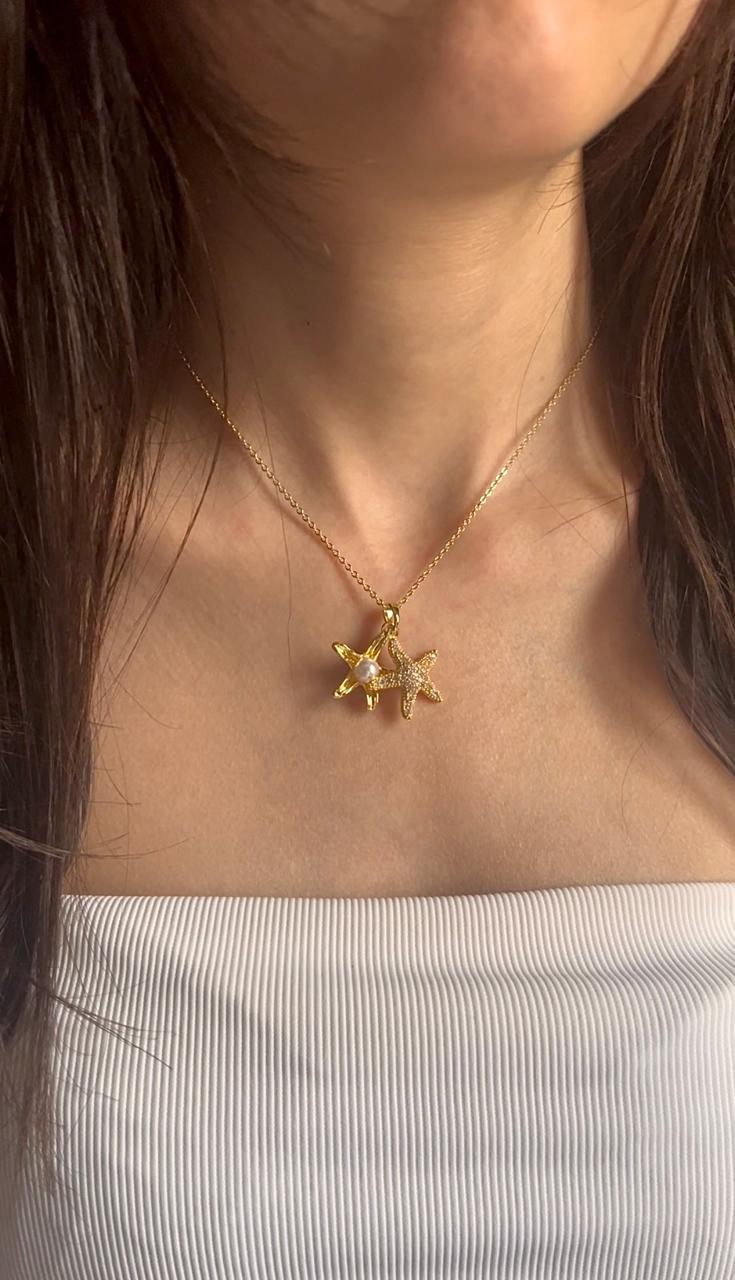 Pearl Starfish Necklace