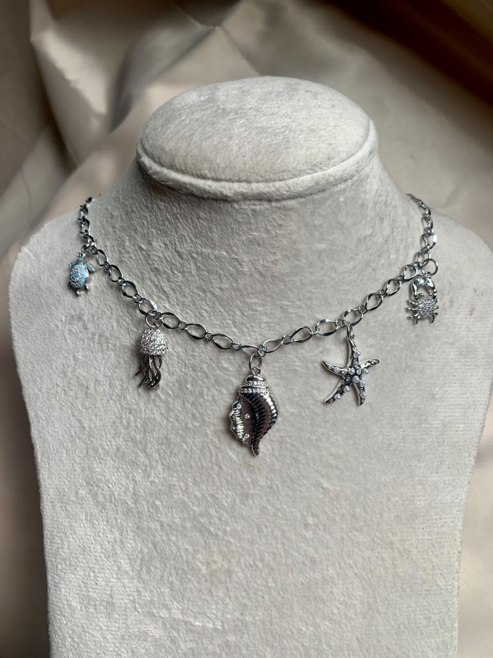 Silver Charms Necklace