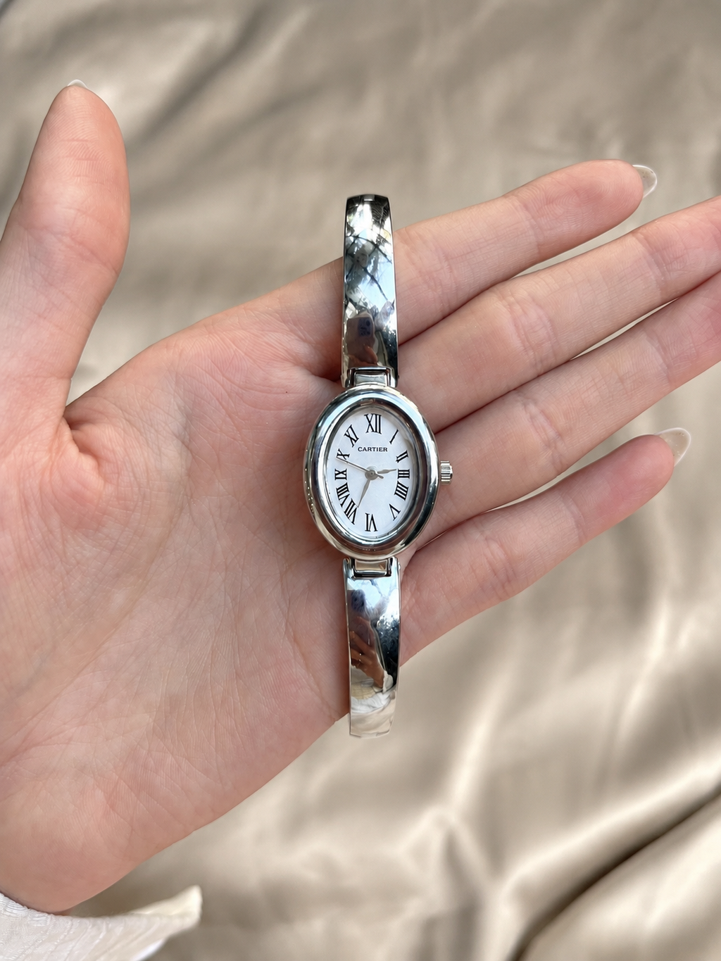 Cartier vintage silver watch