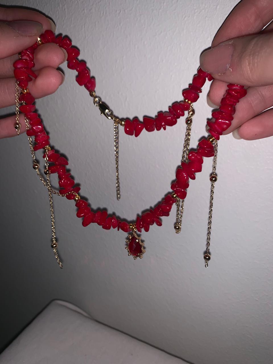 Blood Drops Necklace