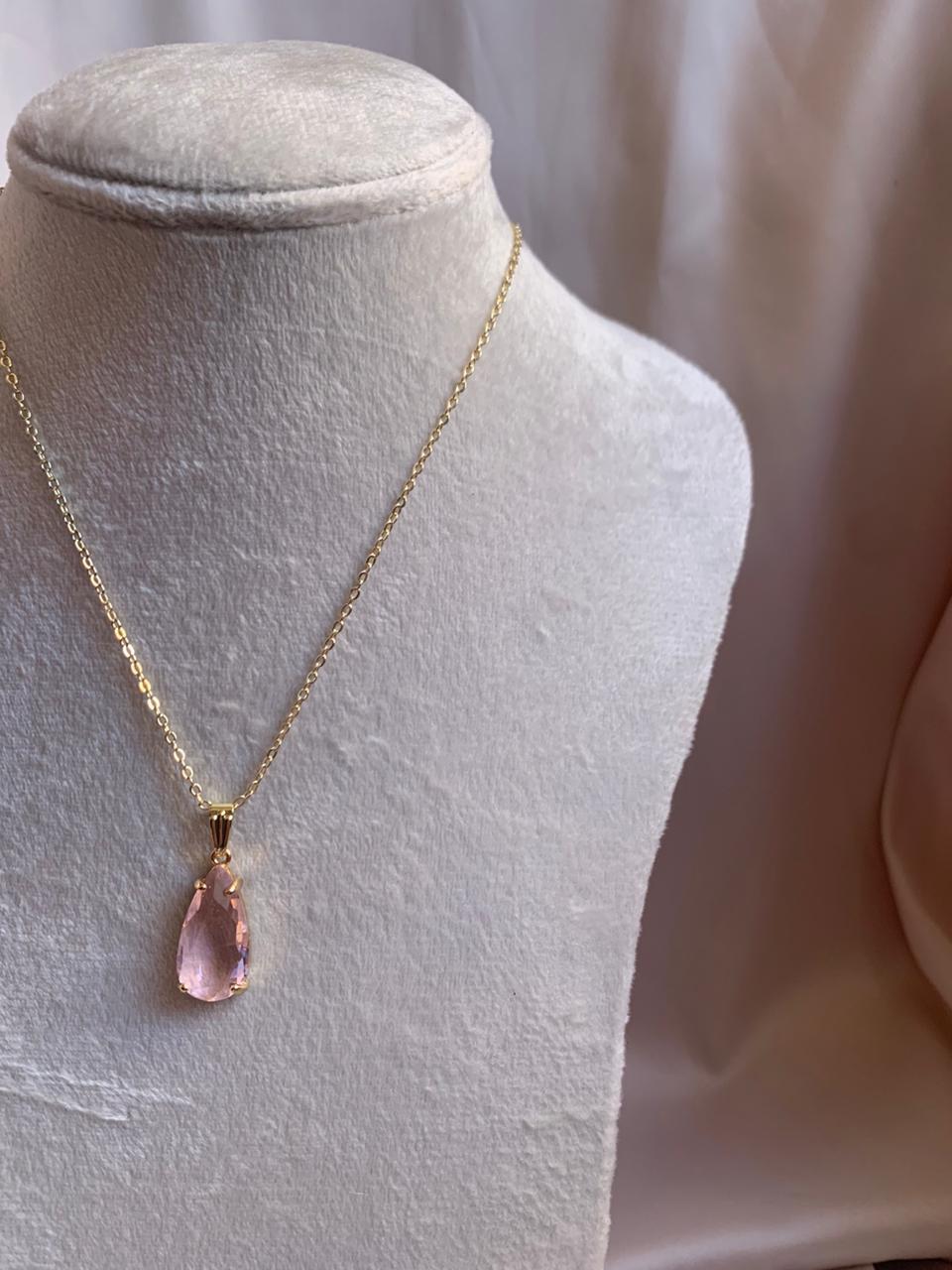 Pink Crystal Necklace