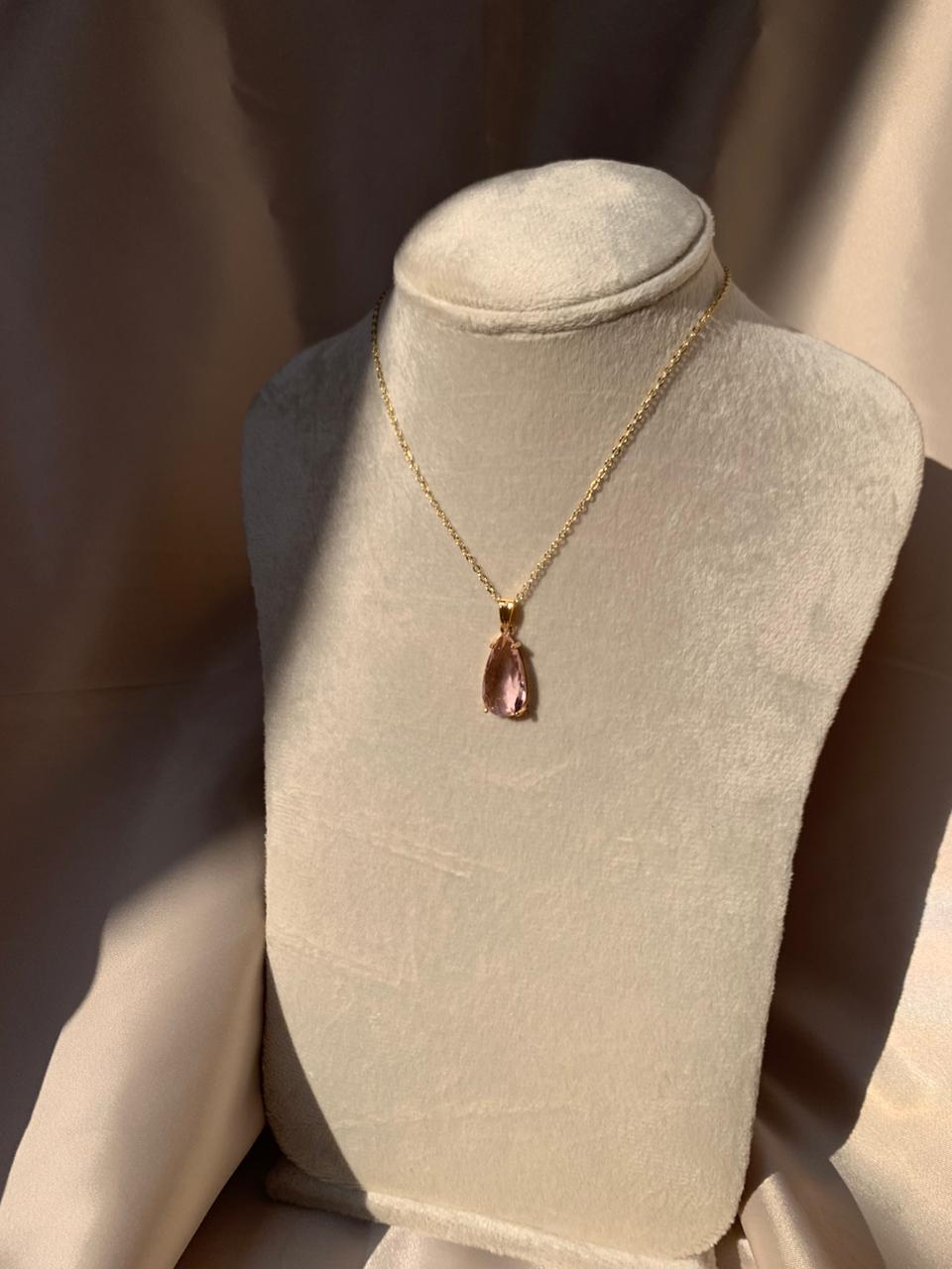 Pink Crystal Necklace